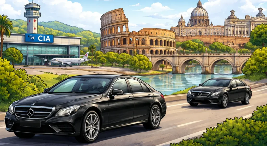 Ciampino Airport to Rome private transfer