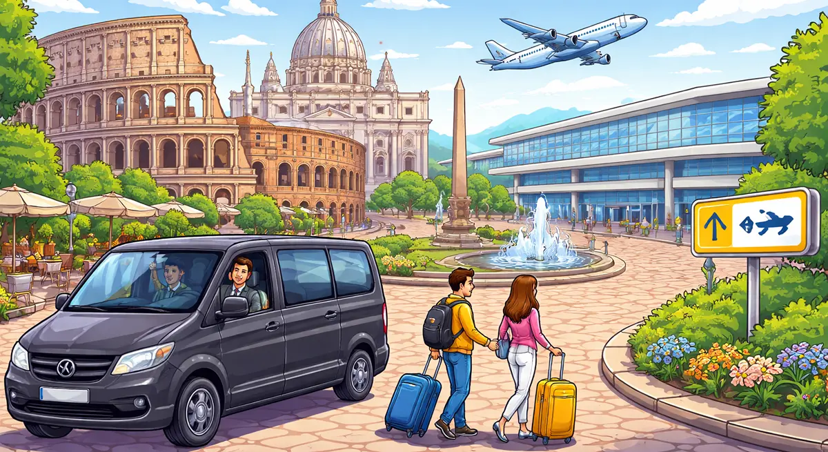 Rome to Fiumicino Airport transfer